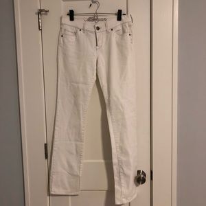 White Straight Leg Jeans